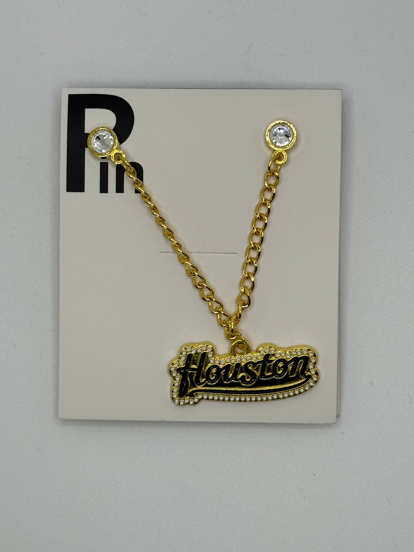 Houston Fitted Hat Chain Pin